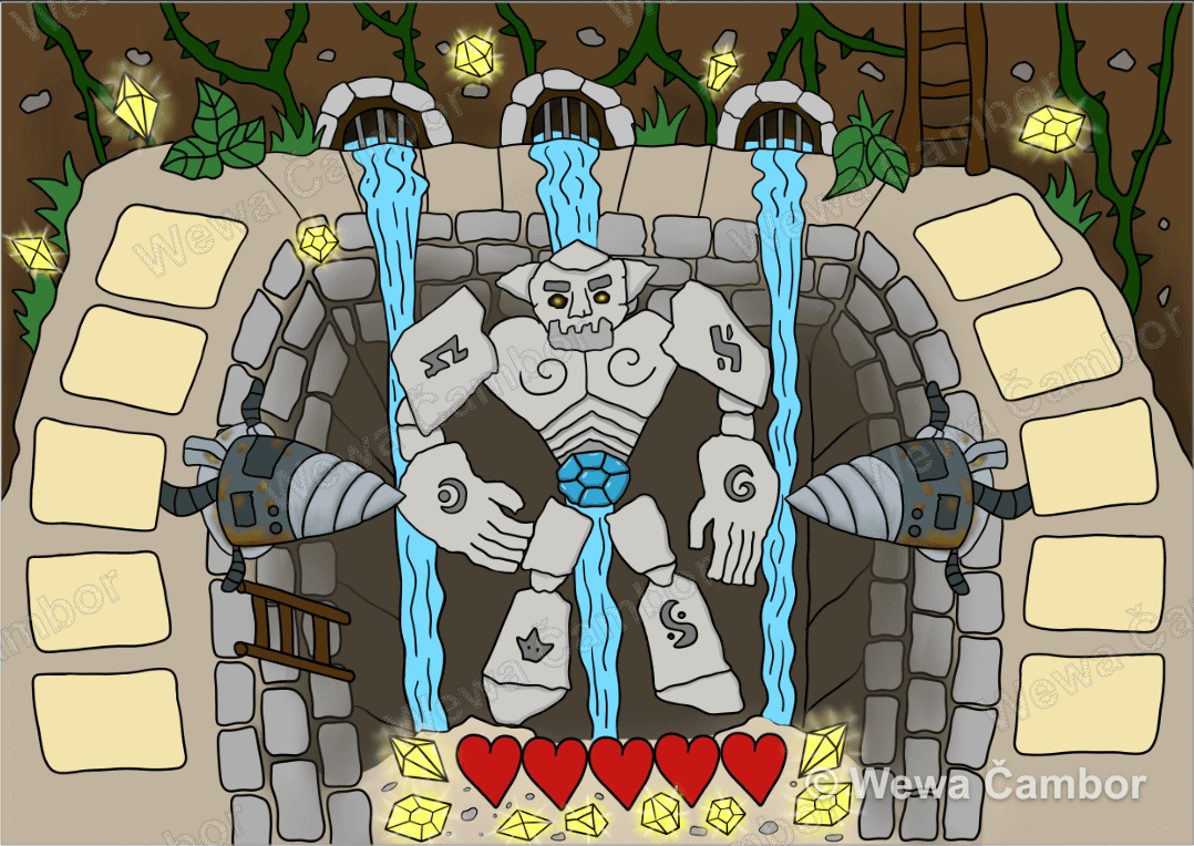 Fantasy boss z kamene